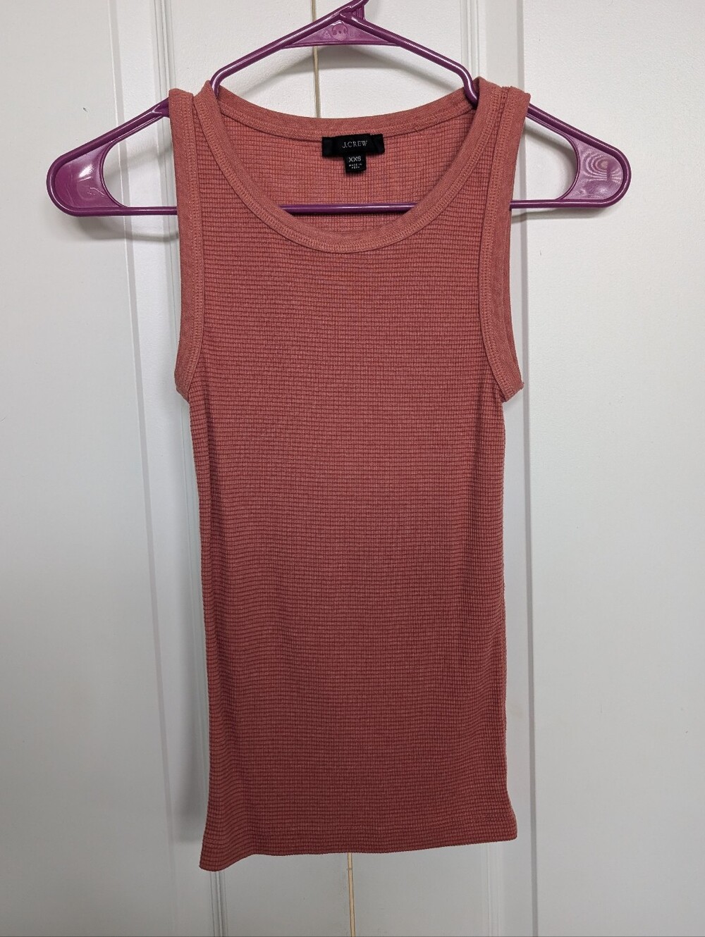 J. Crew Ribbed Tank Top in Dusty Rose